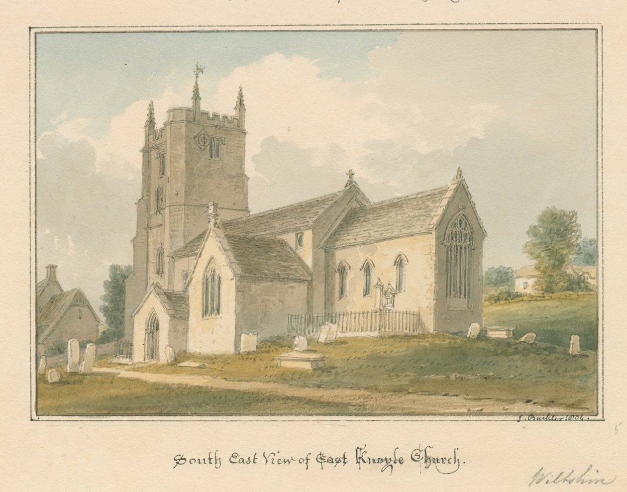 Wiltshire - Knowle Church by John Buckler