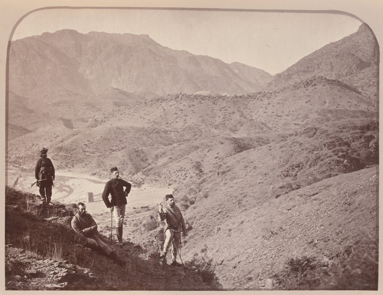 General Appleyard and staff, Ali Musjid in distance by John Burke