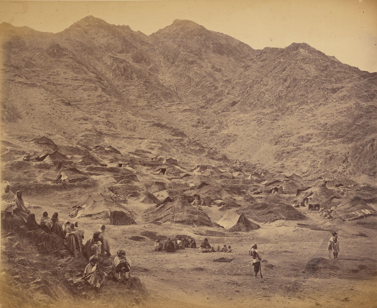 Kutchi (Gypsy) Village and Encampment Near Dakka by John Burke