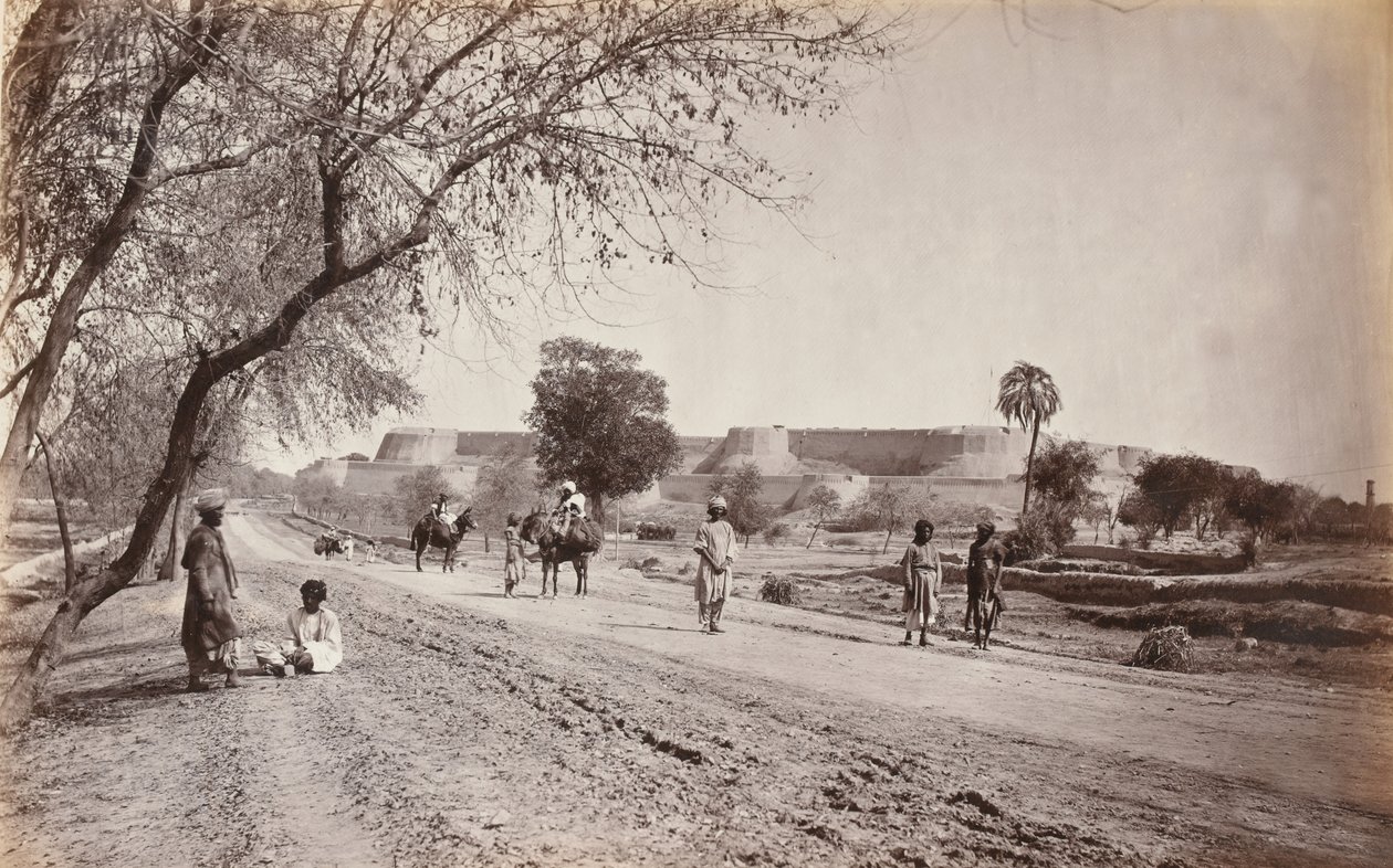 Peshawar Fort and Surroundings, from Jail, c.1862 by John Burke