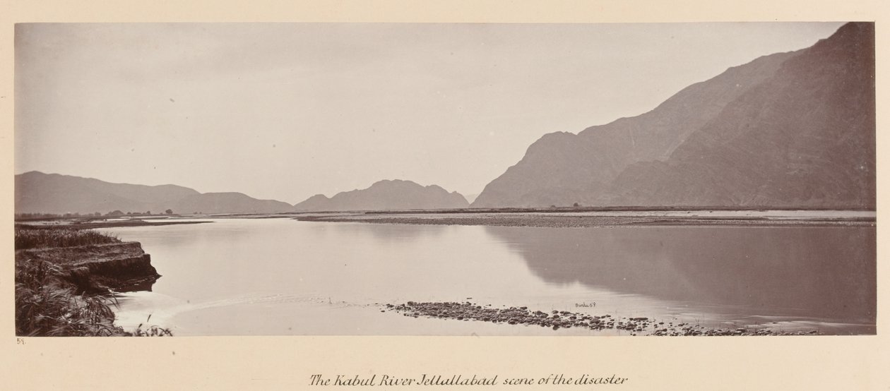 The Kabul River, Jellallabad, Scene of the Disaster, 1879 by John Burke