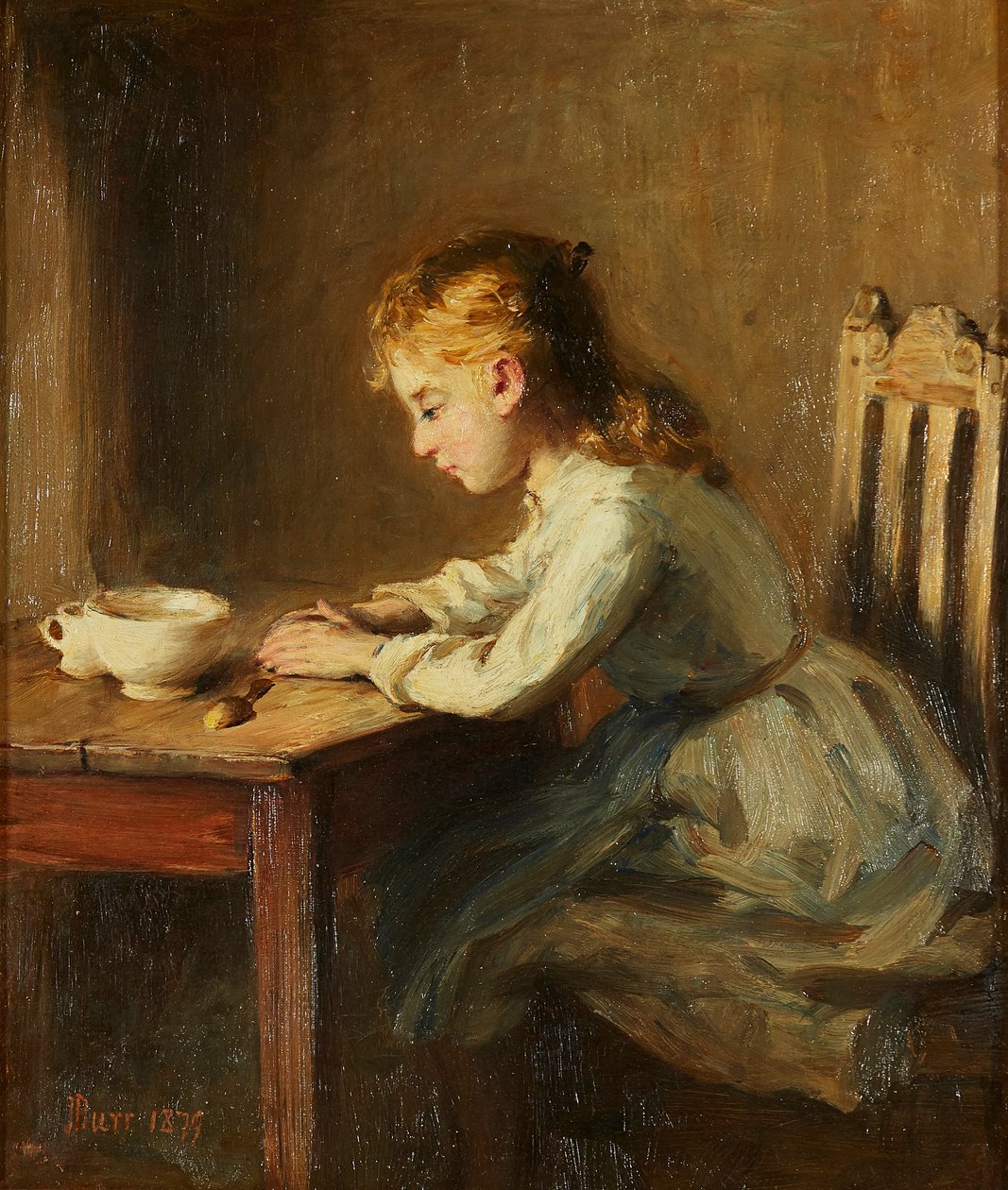 Girl at the Breakfast Table by John Burr