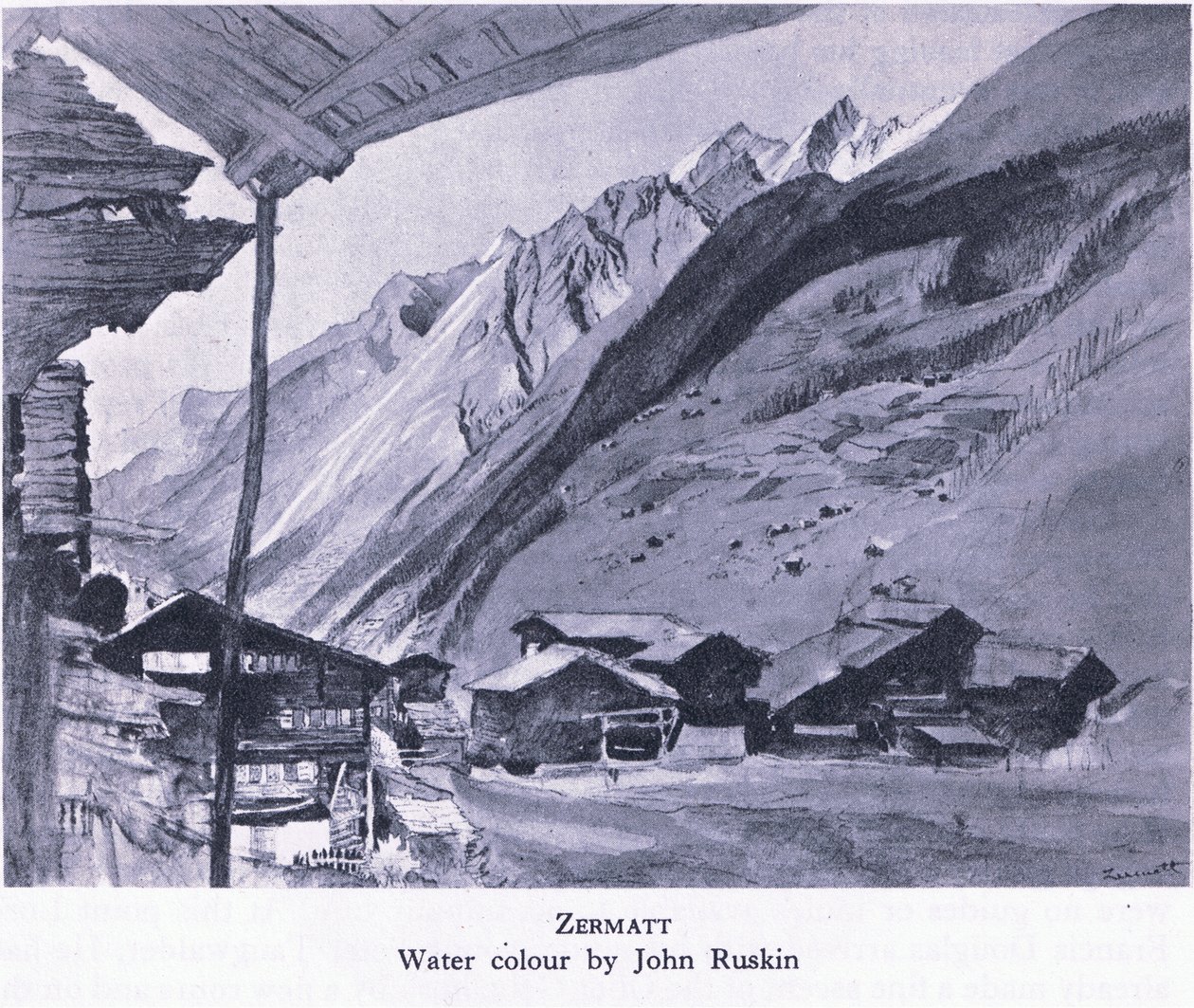 Zermatt, from British Adventure published by Collins, 1947 by John Bushin