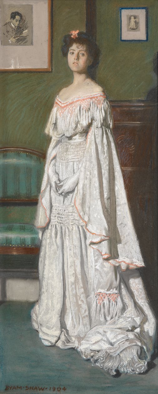 Mrs Paul Konody [Isabel Codrington] by John Byam Liston Shaw