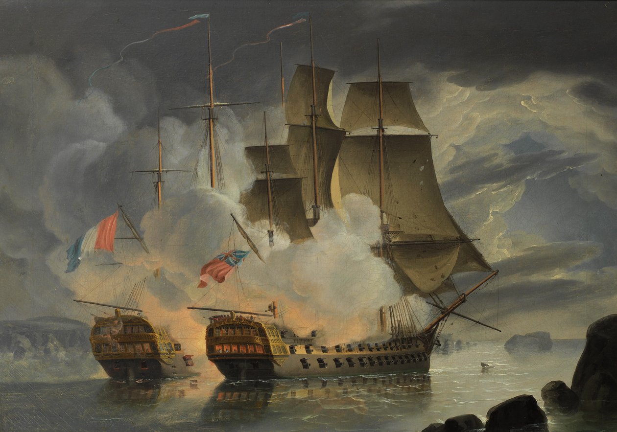 The Furious Action between H.M.S. Mars and the French 