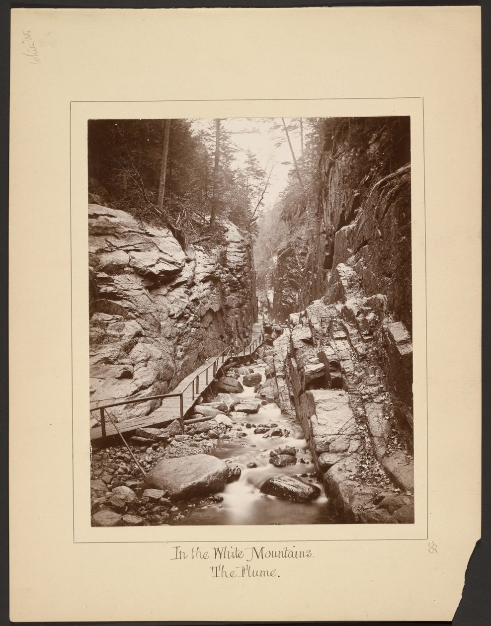 In the White Mountains: The Flume by John Coates Browne