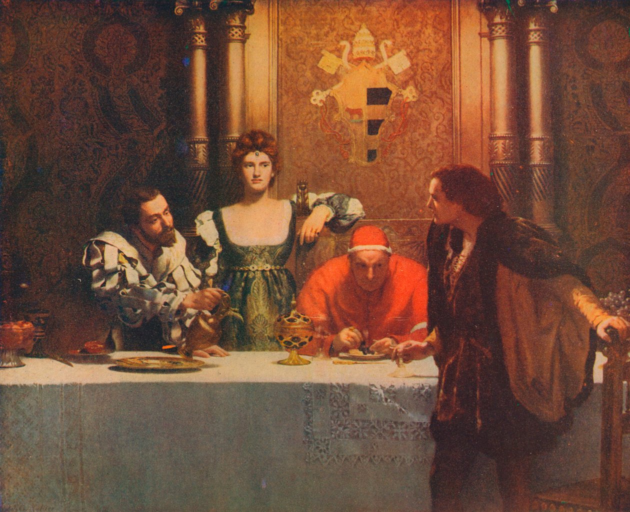A Glass of Wine with Caesar Borgia, 1893 by John Collier