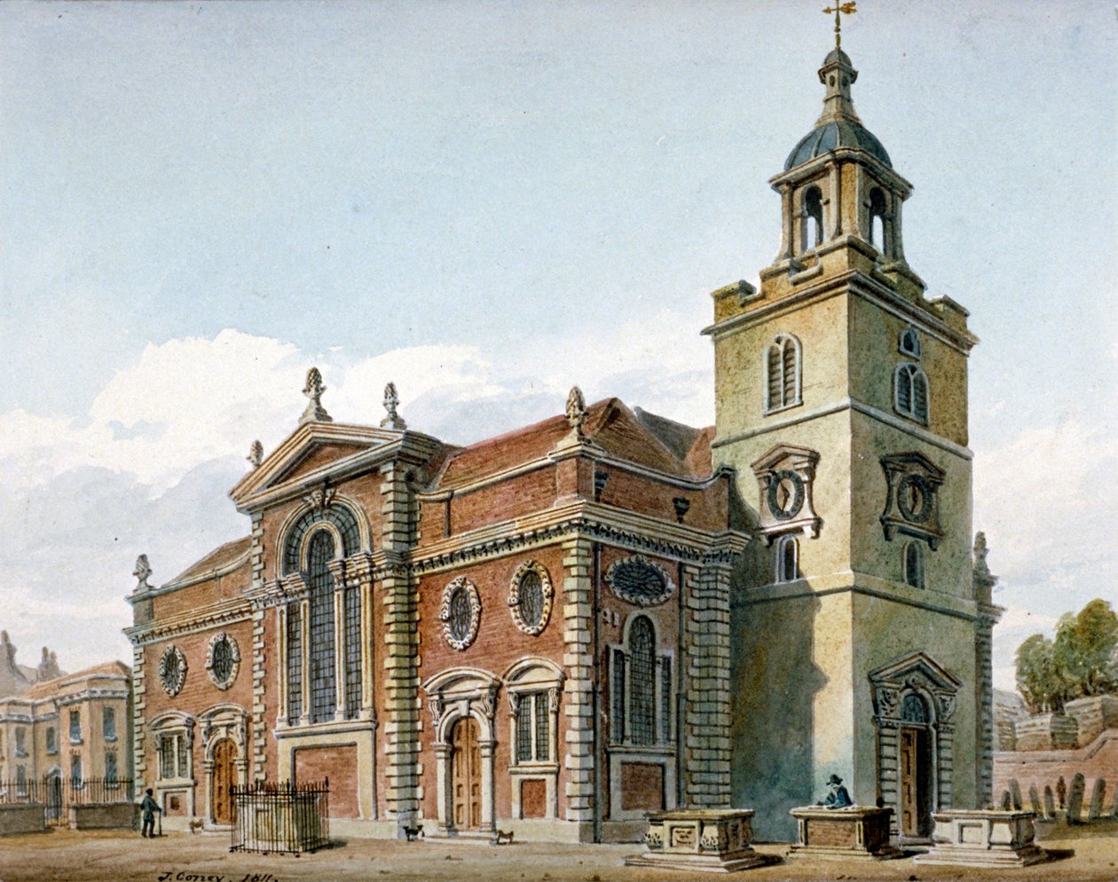 Church of St Mary, Whitechapel, London by John Coney
