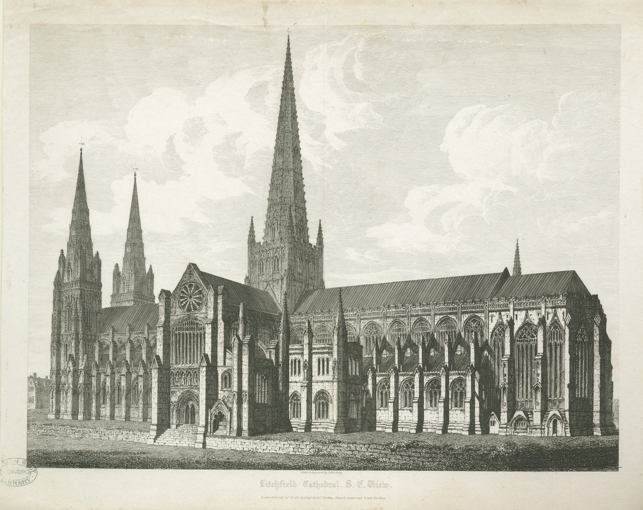 Lichfield Cathedral - South East View by John Coney
