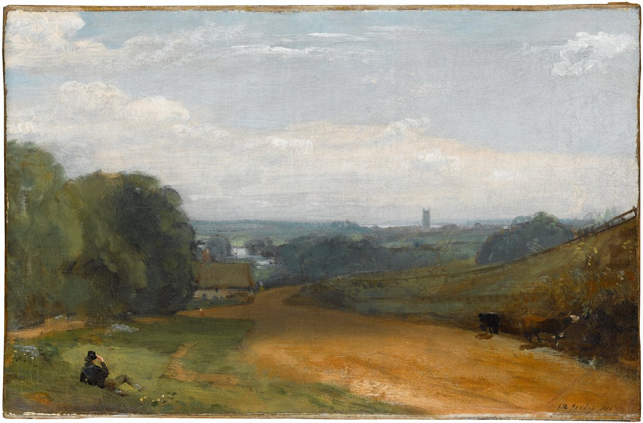 View of Dedham from Gun Hill by John Constable