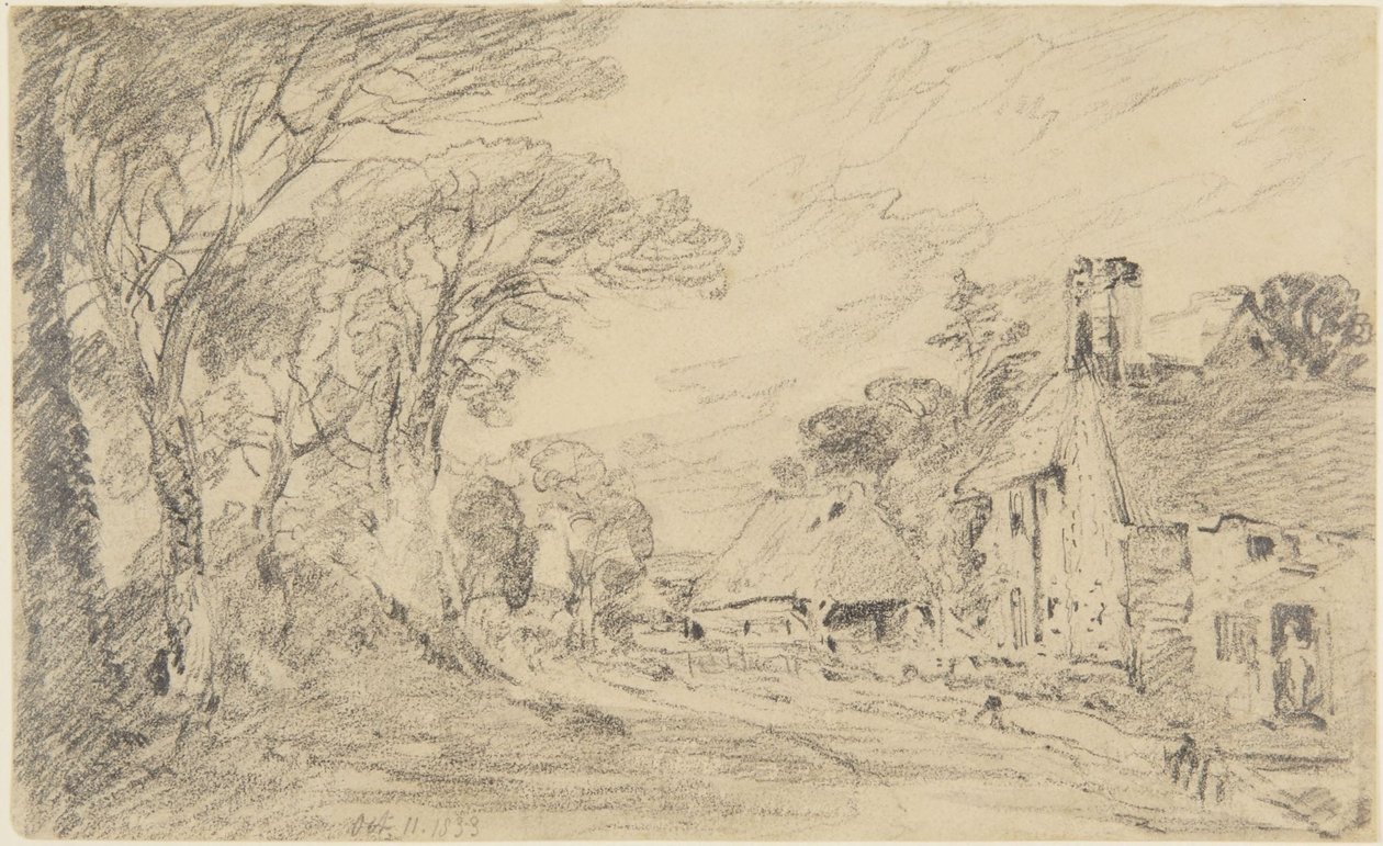 Cottage and Trees by John Constable