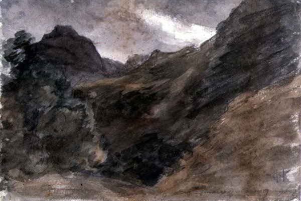 Eagle Crag, Borrowdale, 1806 by John Constable