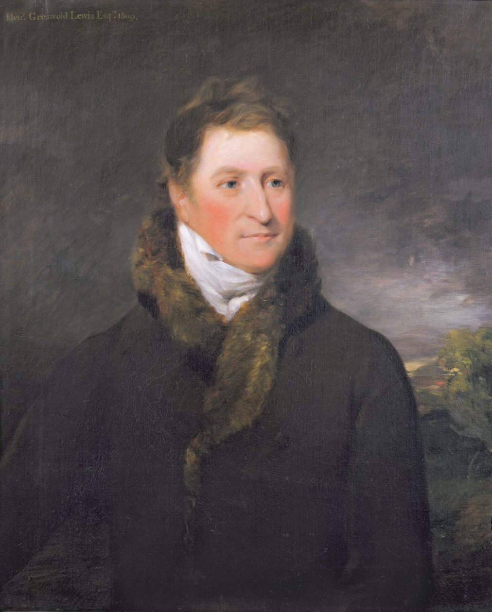 Portrait of Greswold Lewis of Malvern Hall, Warwickshire by John Constable