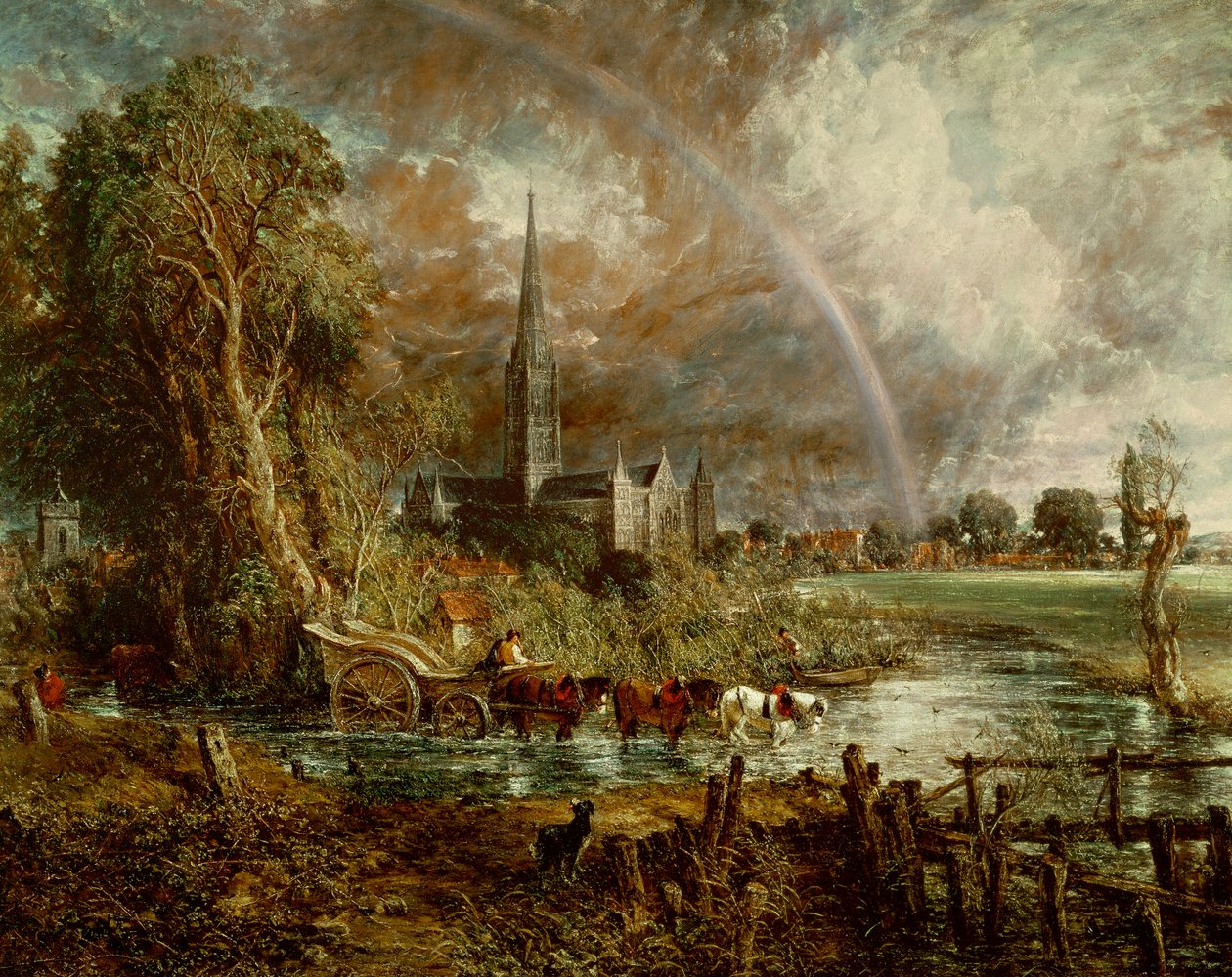 Salisbury Cathedral From the Meadows by John Constable