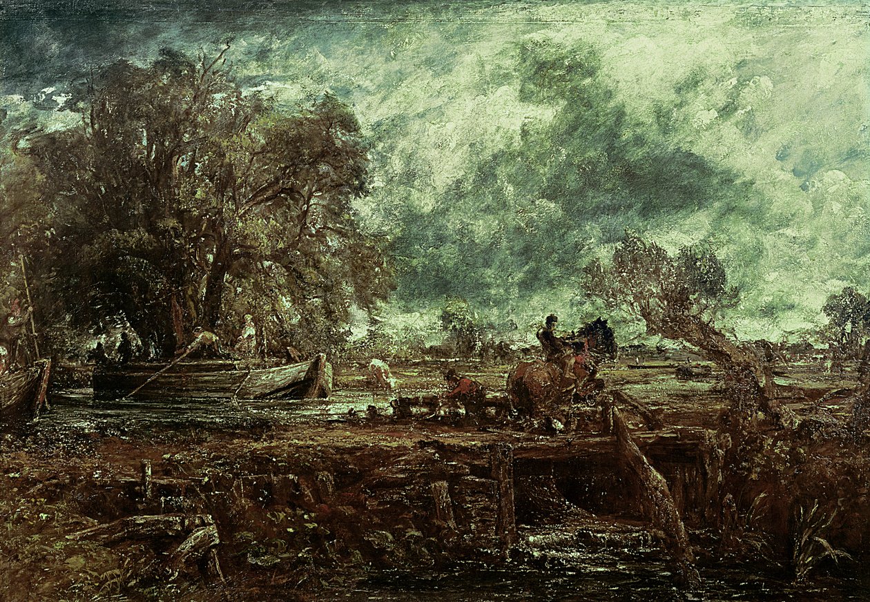 Study for The Leaping Horse by John Constable