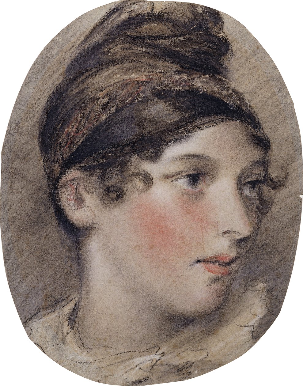 Study of the Head of a Lady in Profile by John Constable