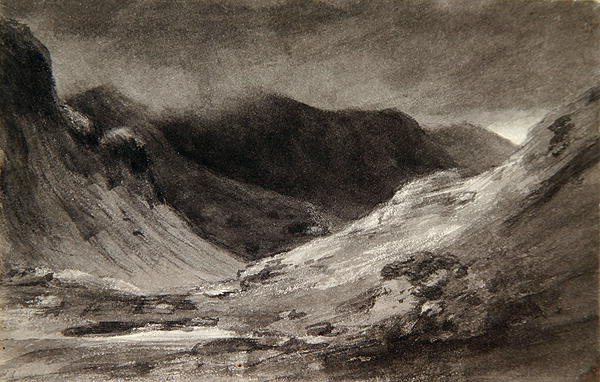 The vale of Newlands: A very stormy afternoon by John Constable