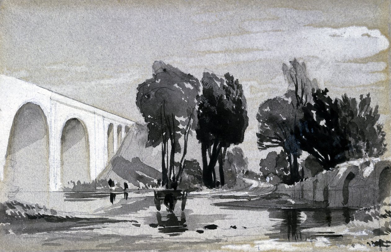 Blythe Viaduct, Hampton-in-Arden, c.1838 by John Cooke Bourne