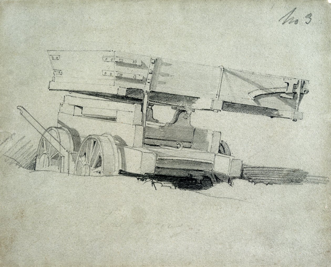 Contractors Tipping Wagon, No.3, 1830s by John Cooke Bourne