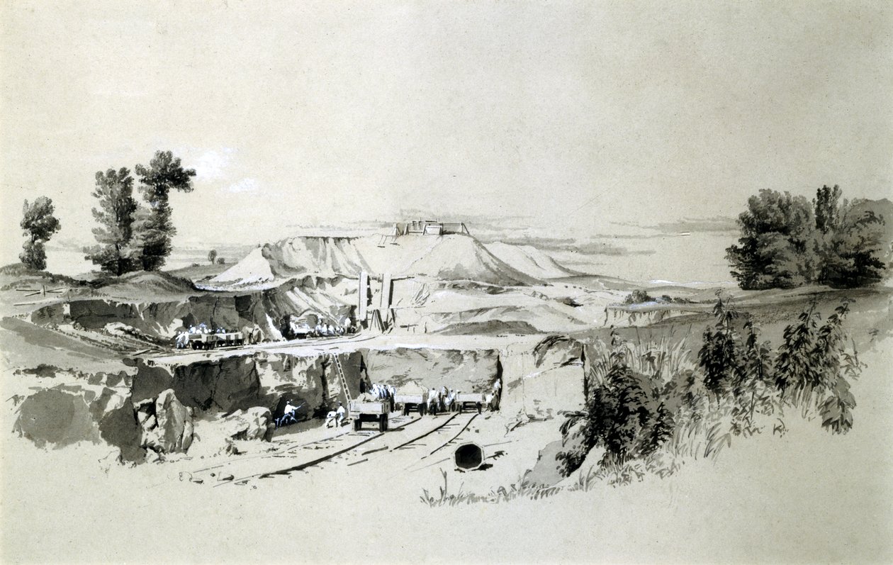 Linslade Tunnel, 23rd June 1837 by John Cooke Bourne