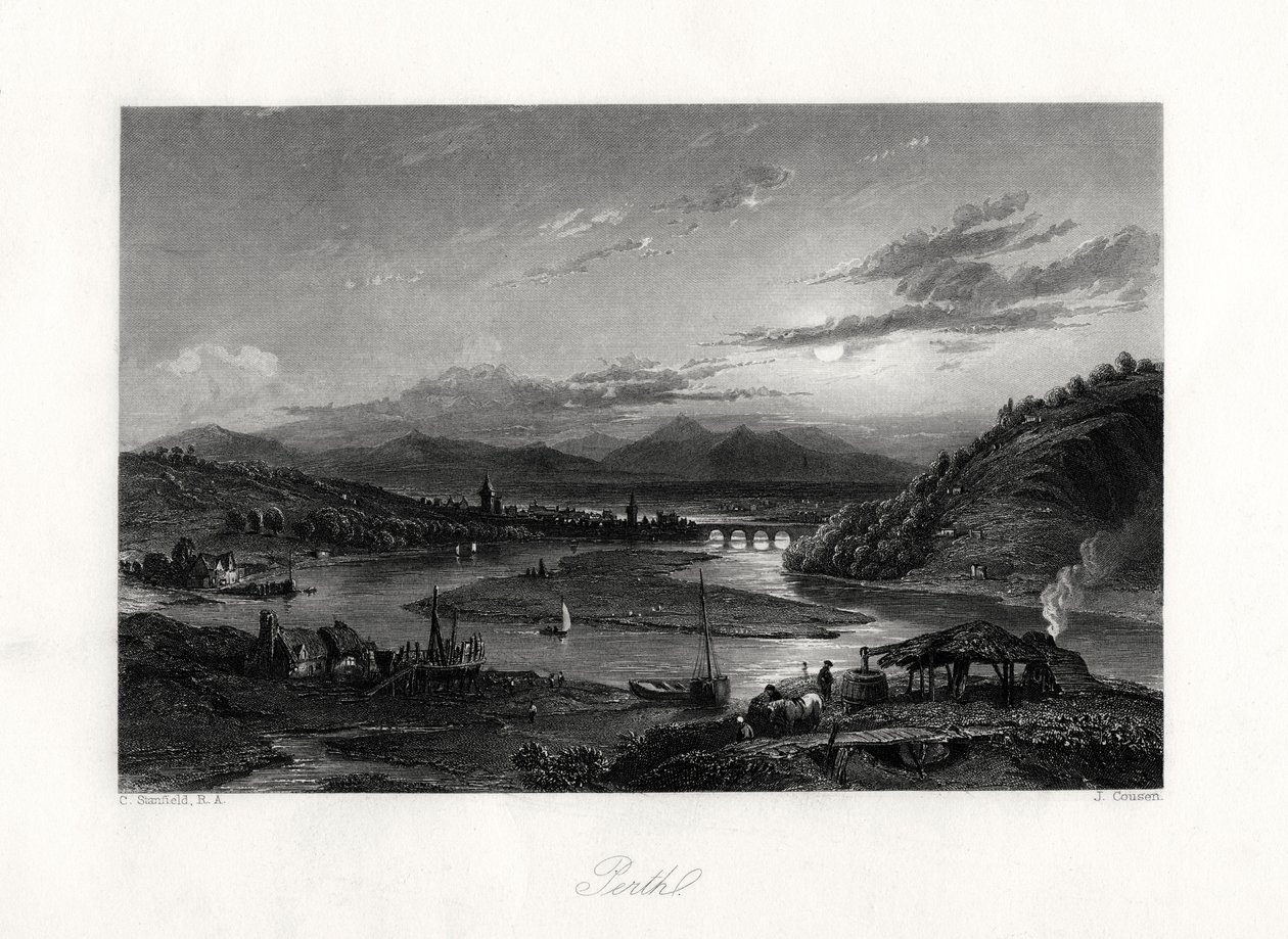 Perth, Australia, 19th century by John Cousen