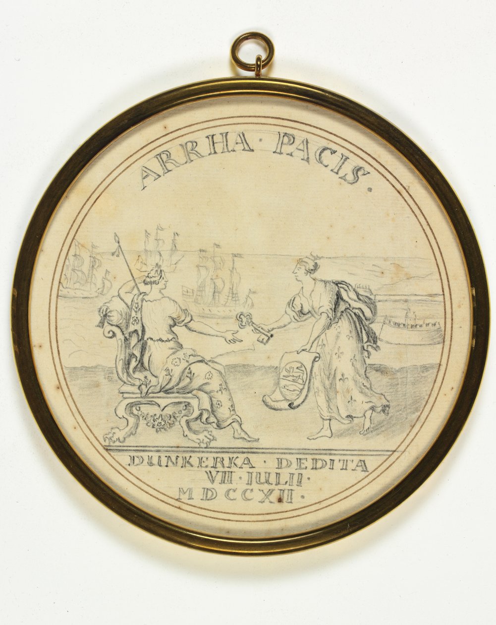 Design for a Medal on the Yielding of Dunkirk by John Croker