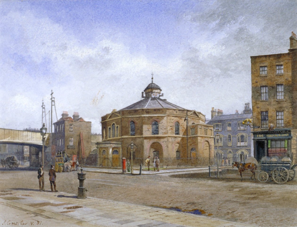 Surrey Chapel, Blackfriars Road, Southwark, London, 1881 by John Crowther