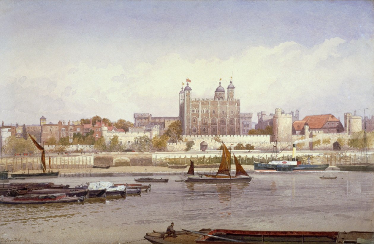 Tower of London, 1893 by John Crowther
