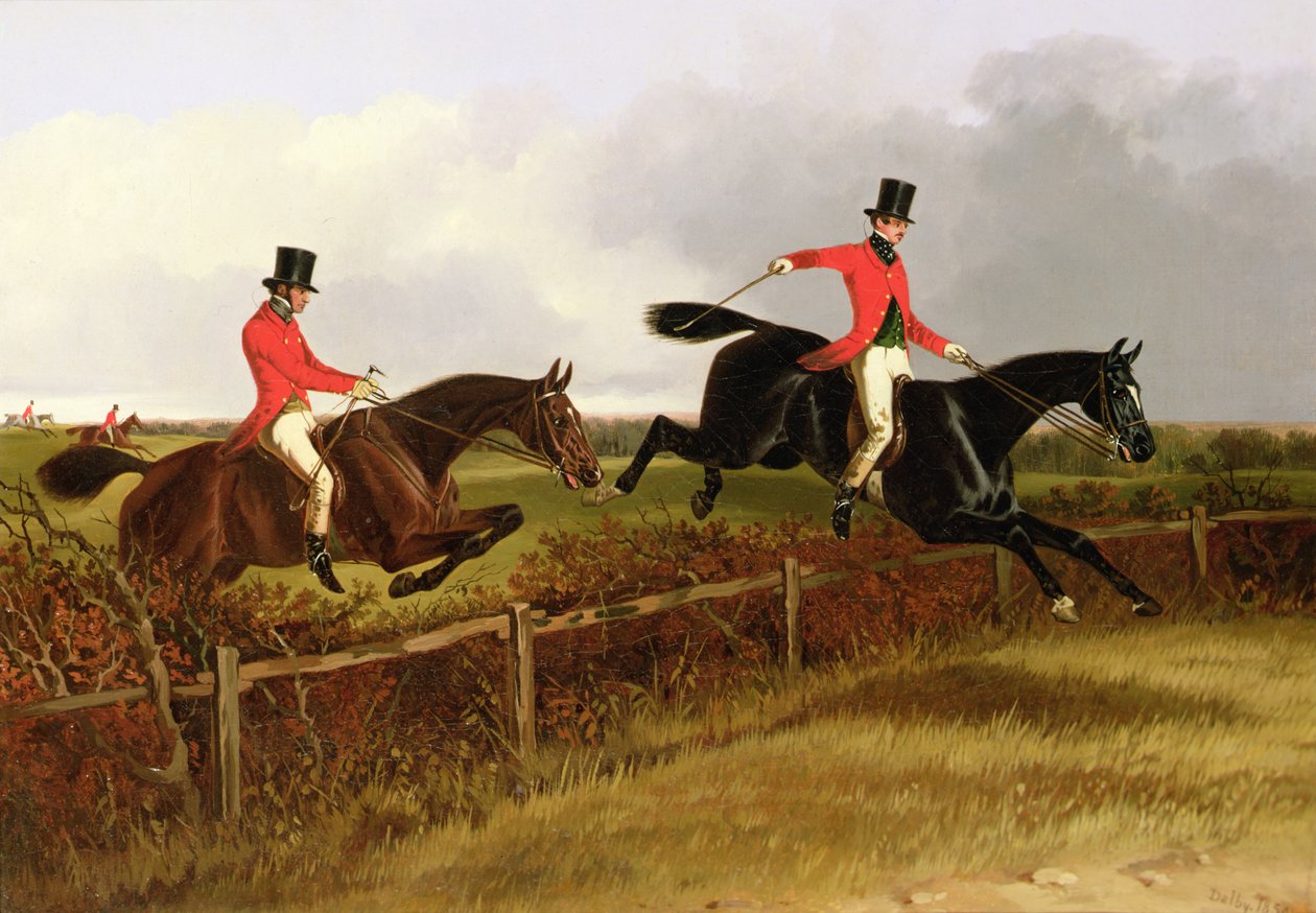 Taking a Hedge and Rail by John Dalby