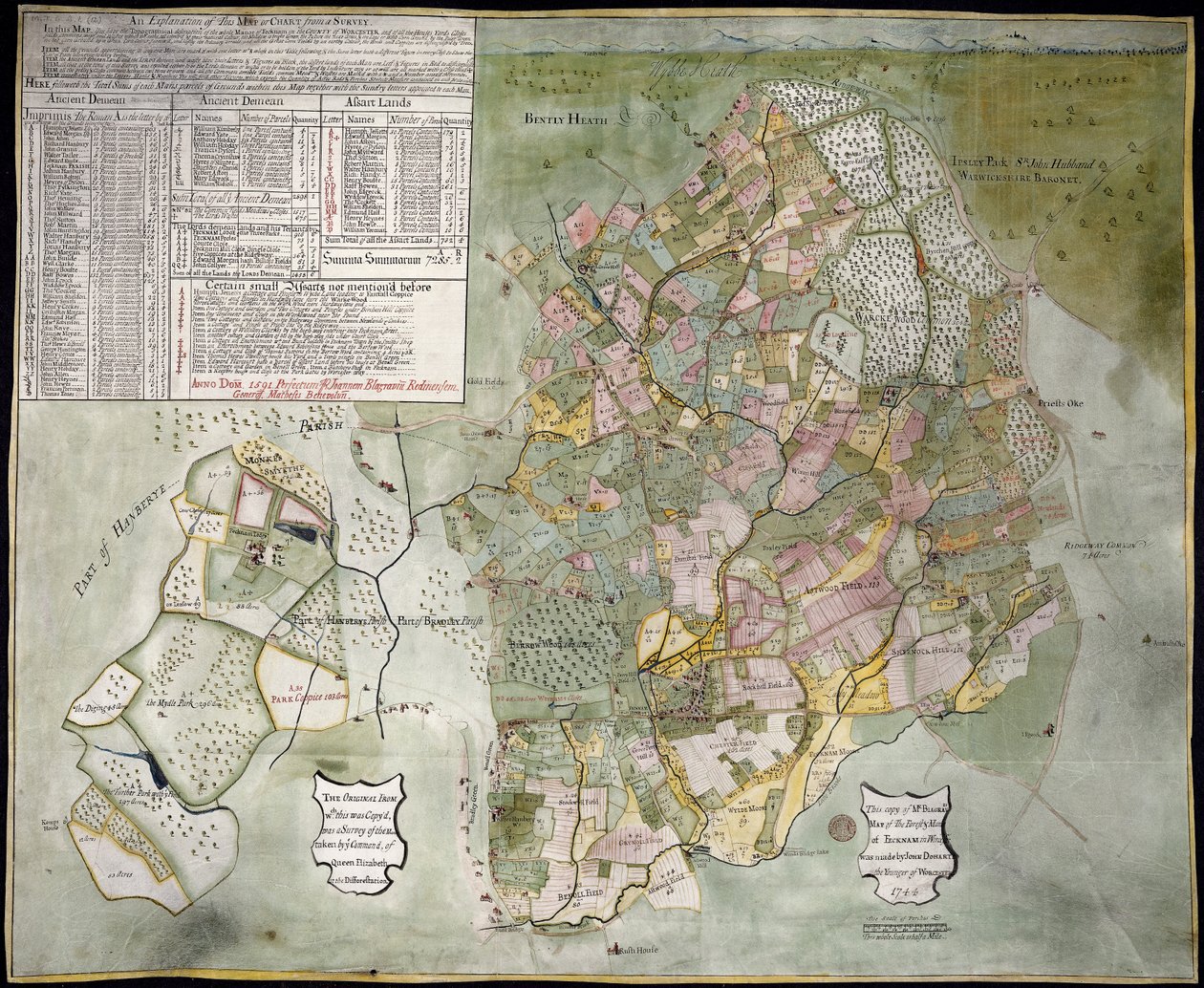 Map of the Forest and Manor of Fecknam by John Doharty