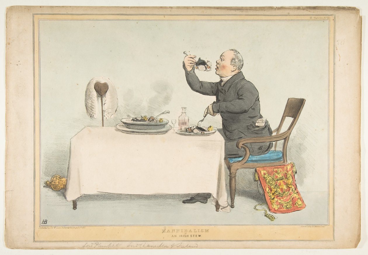 Cannibalism or an Irish Stew by John Doyle