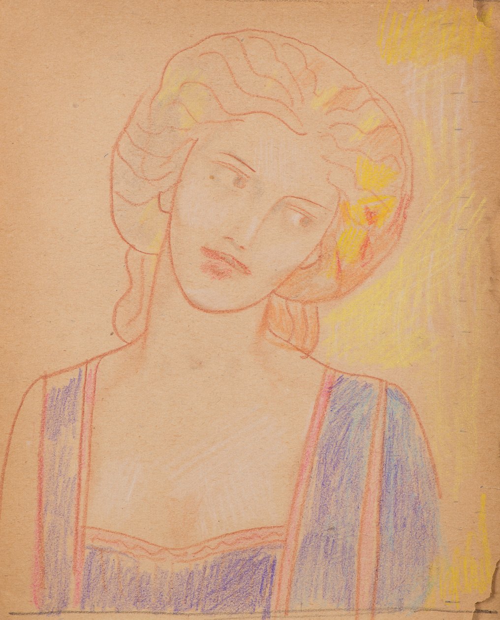 Untitled [Medieval female figure] by John Duncan