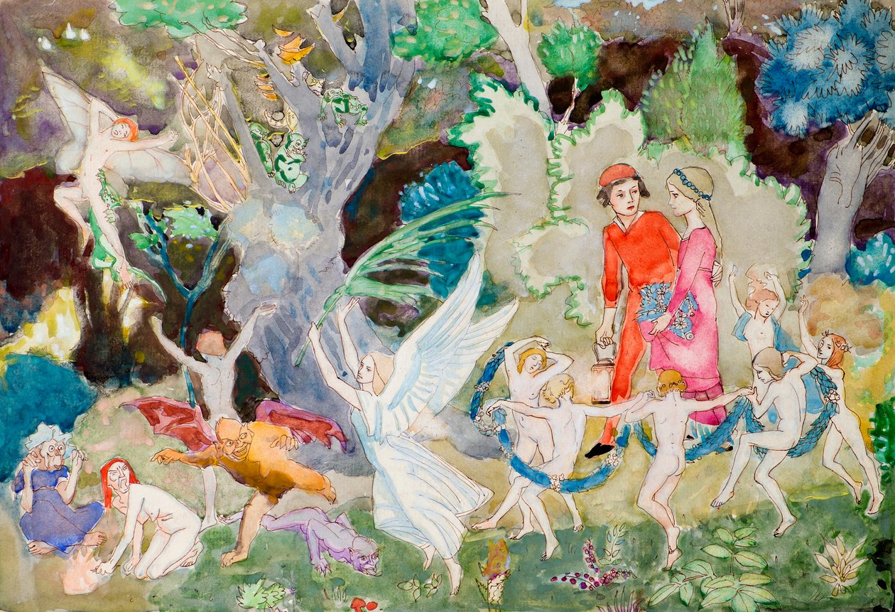 Yorinda and Yoringel in the Witches Wood by John Duncan