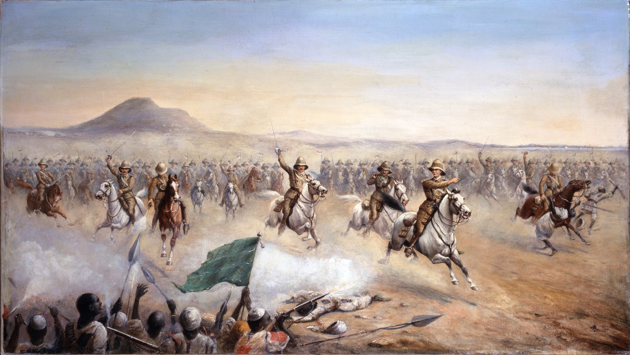 The Charge of the 21st Lancers at Omdurman, 2 September 1898 by John Edward Chapman Mathews