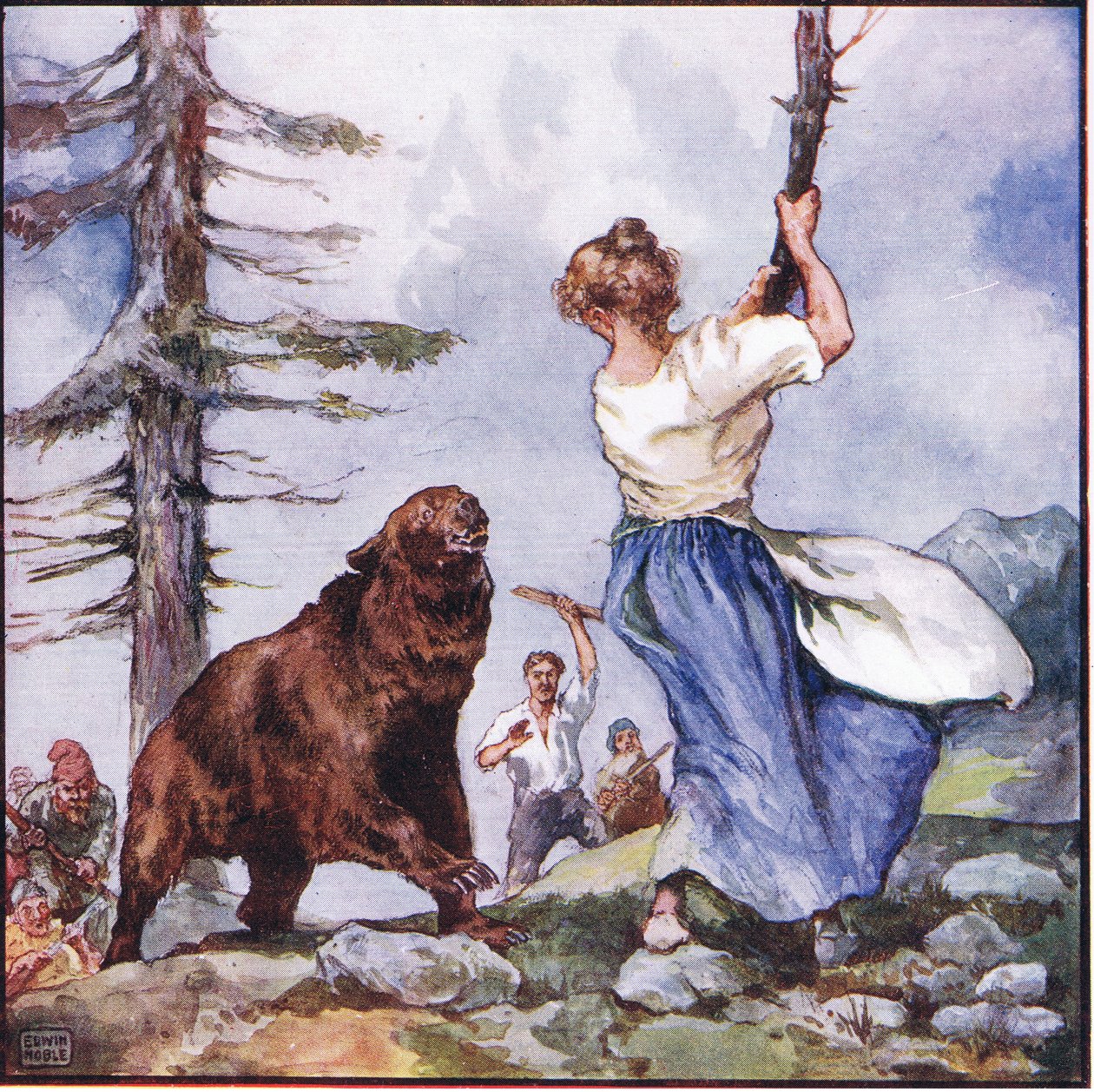 The Animal Did Not Think This Treatment Quite Fair by John Edwin Noble