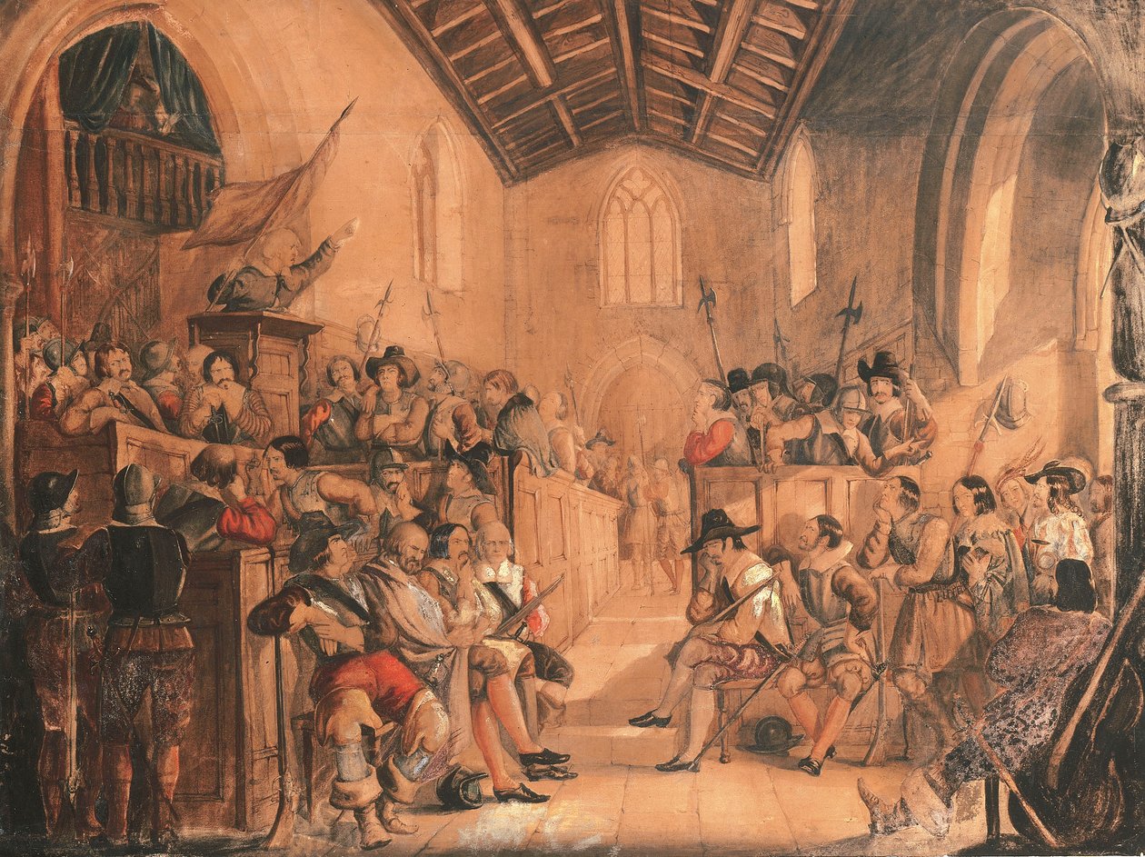 A Roundhead Conventicle: A Scene from 