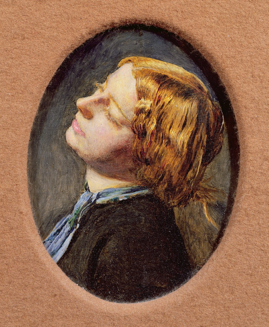 Head of Mariana (detail) by John Everett Millais