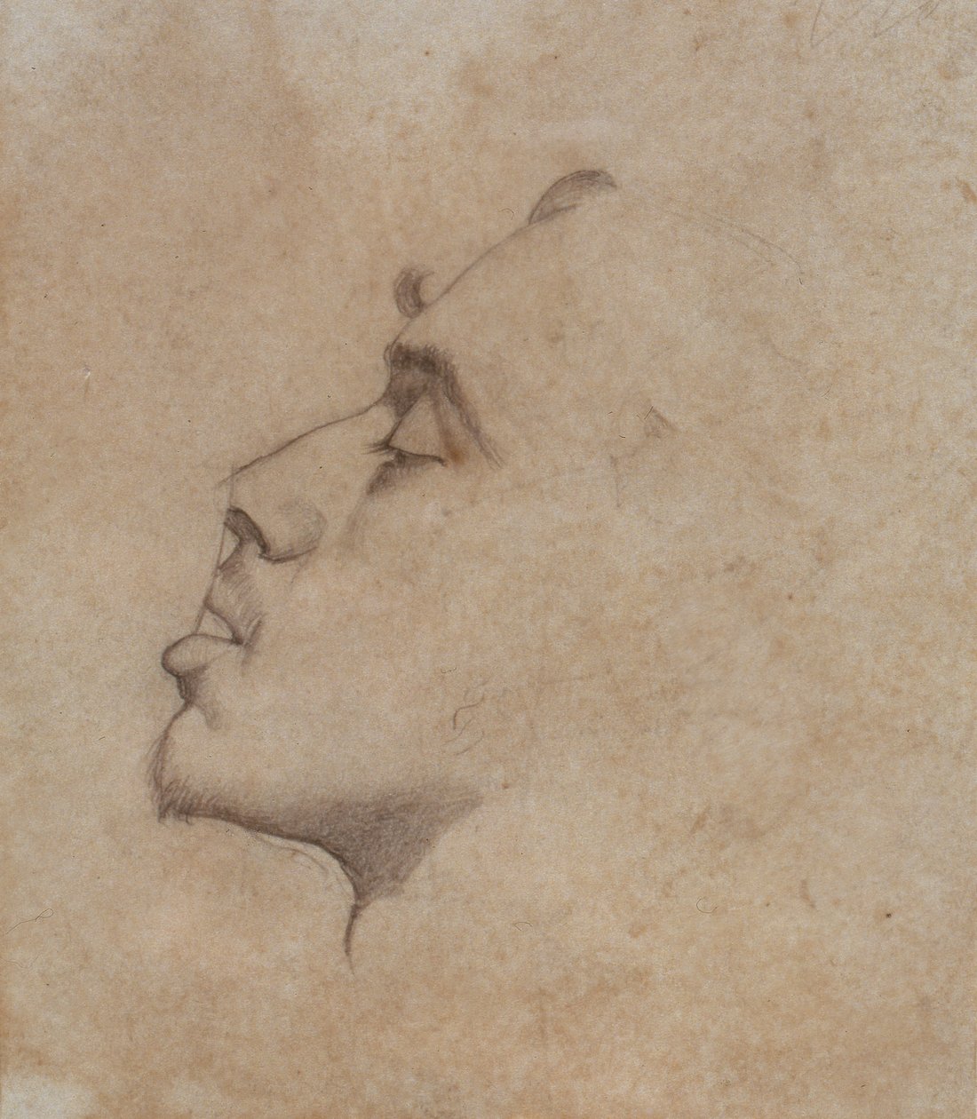 Portrait Head of Dante Gabriel Rossetti by John Everett Millais