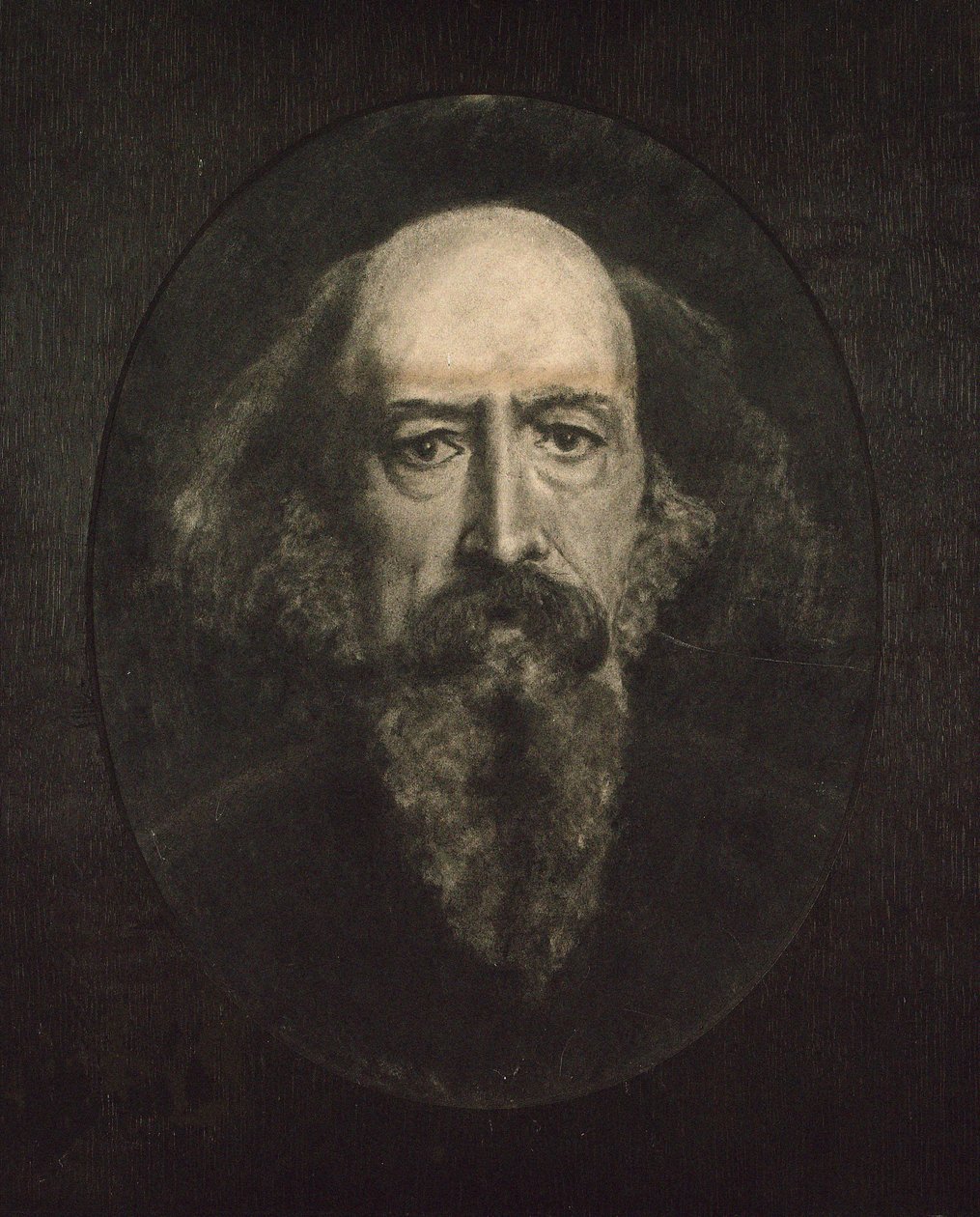 Portrait of Alfred, Lord Tennyson 1809-1892 by John Everett Millais
