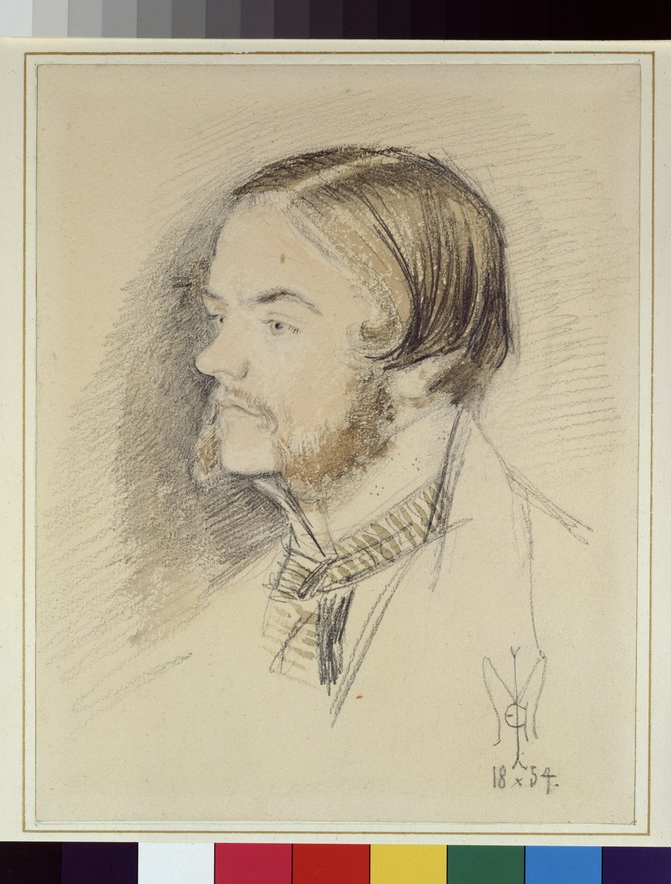 Portrait of Holman Hunt, 1854 by John Everett Millais
