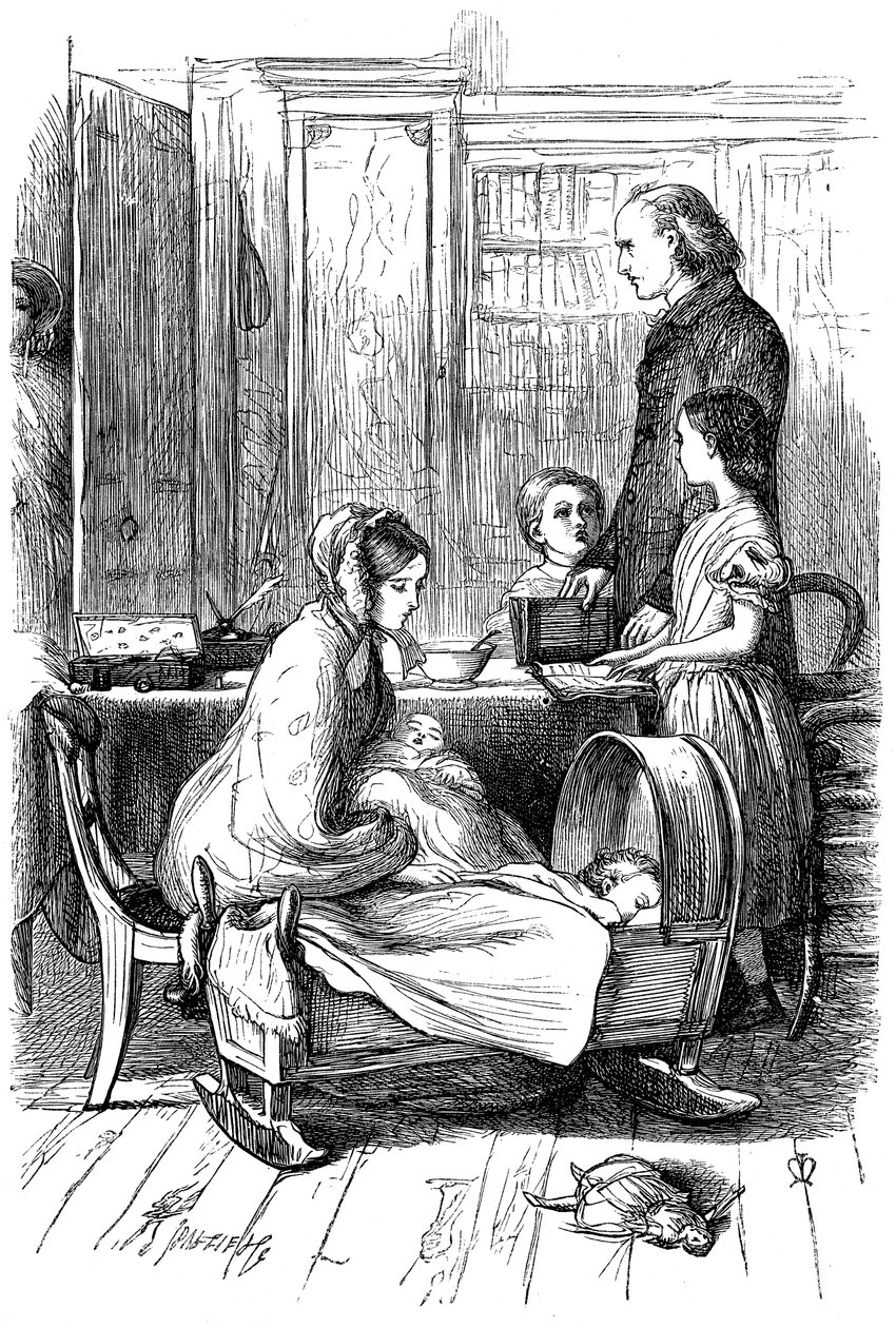 Scene from Framley Parsonage by Anthony Trollope by John Everett Millais