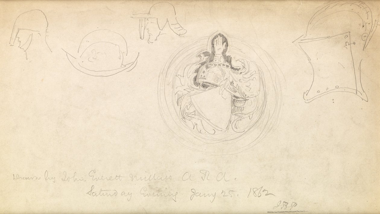 Sketch for a Coat of Arms, 1862 by John Everett Millais