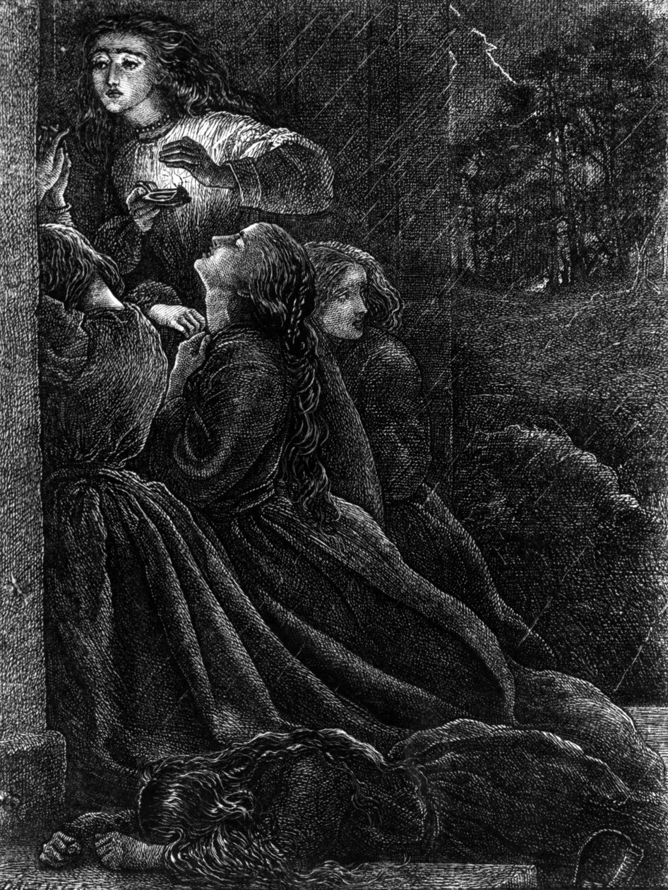 The Five Foolish Virgins, illustration from 