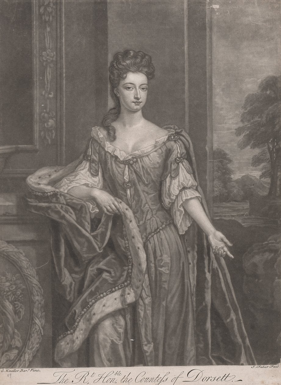 Beauties of Hampton Court: The Right Honorable Mary, Countess of Dorset by John Faber the younger