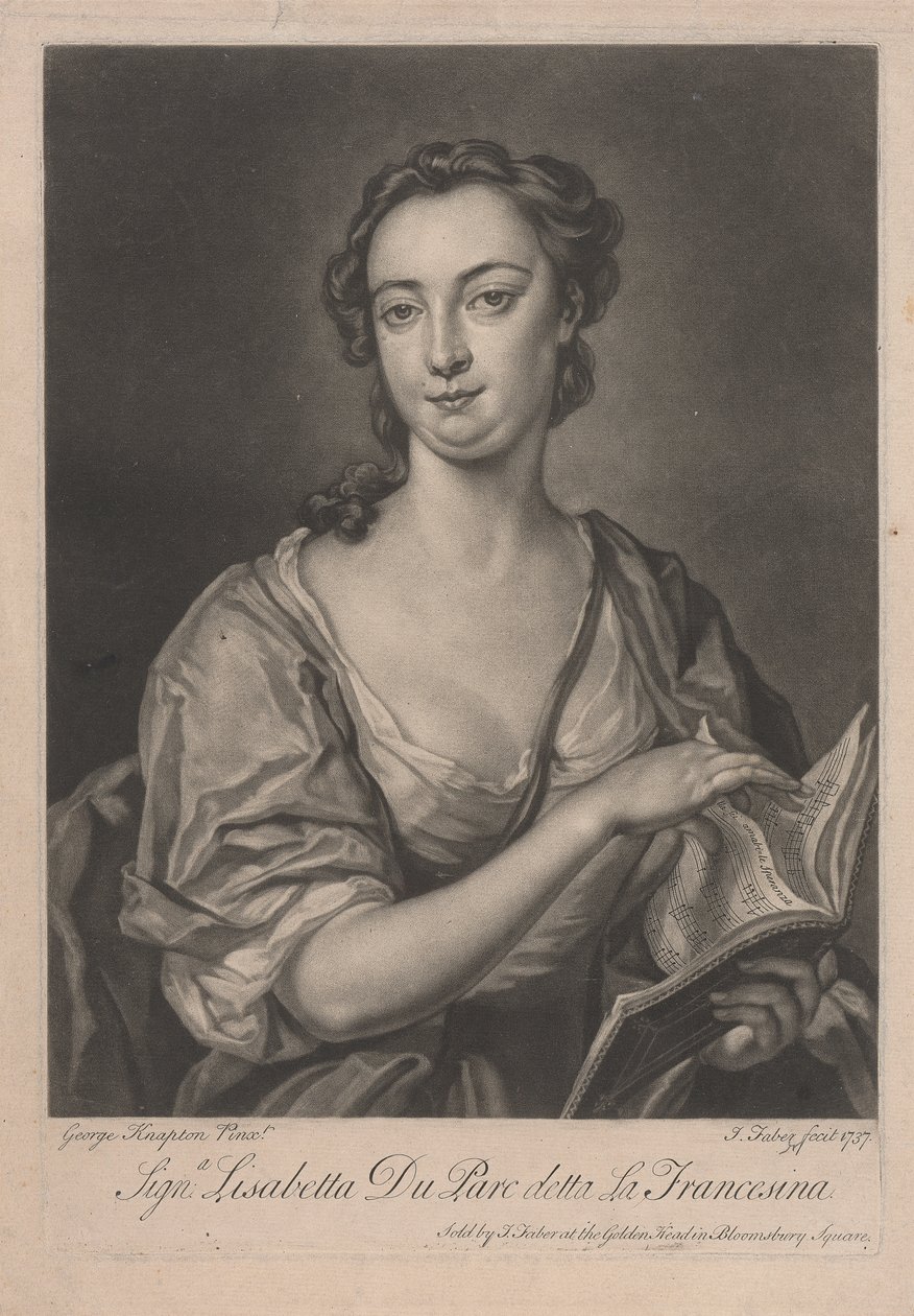 Signa Lisabetta DuParc detta La Francesina by John Faber the younger