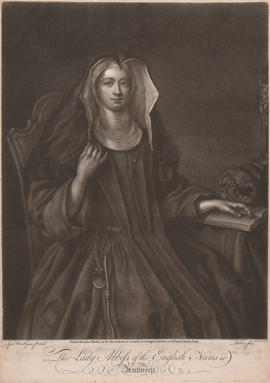 The Lady Howard Abbess of the English Nuns at Antwerp by John Faber the younger