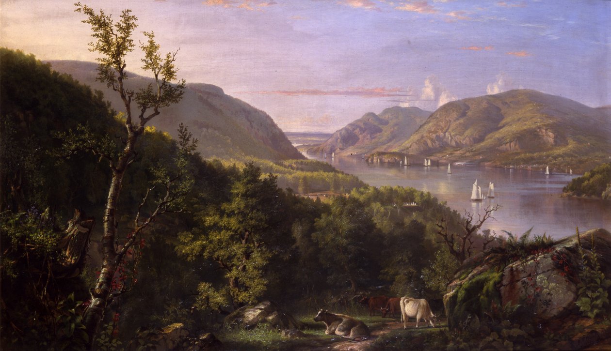 View of the Highlands from West Point by John Ferguson Weir