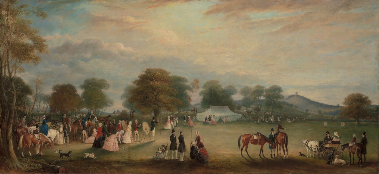 Archery Meeting in Bradgate Park, Leicestershire by John Ferneley