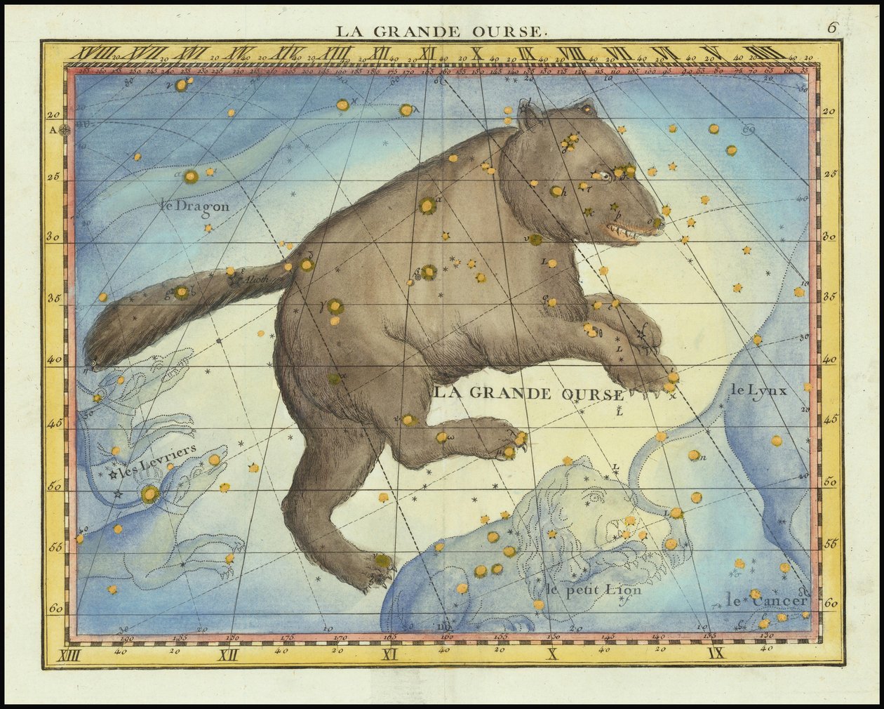 La Grande Ourse (Ursa Major), 1776 by John Flamsteed