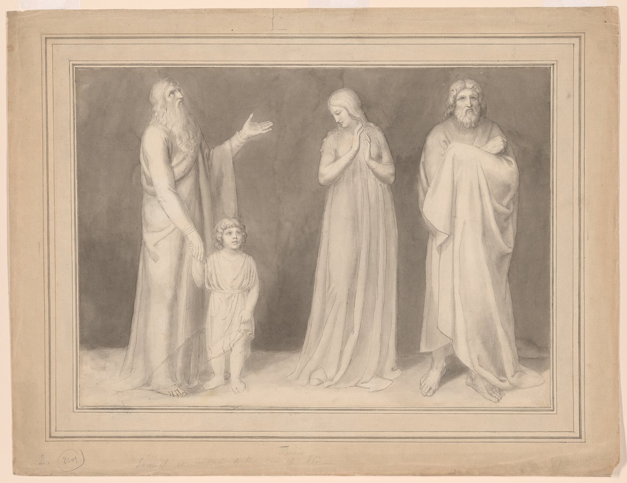 Hannah Presenting Samuel to Eli by John Flaxman